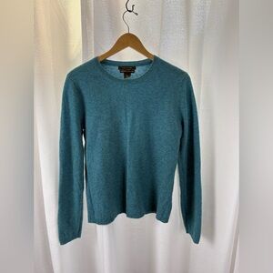 Tahari Pure Luxe Cashmere Crewneck Pullover  Lightweight Soft Sweater Size Large